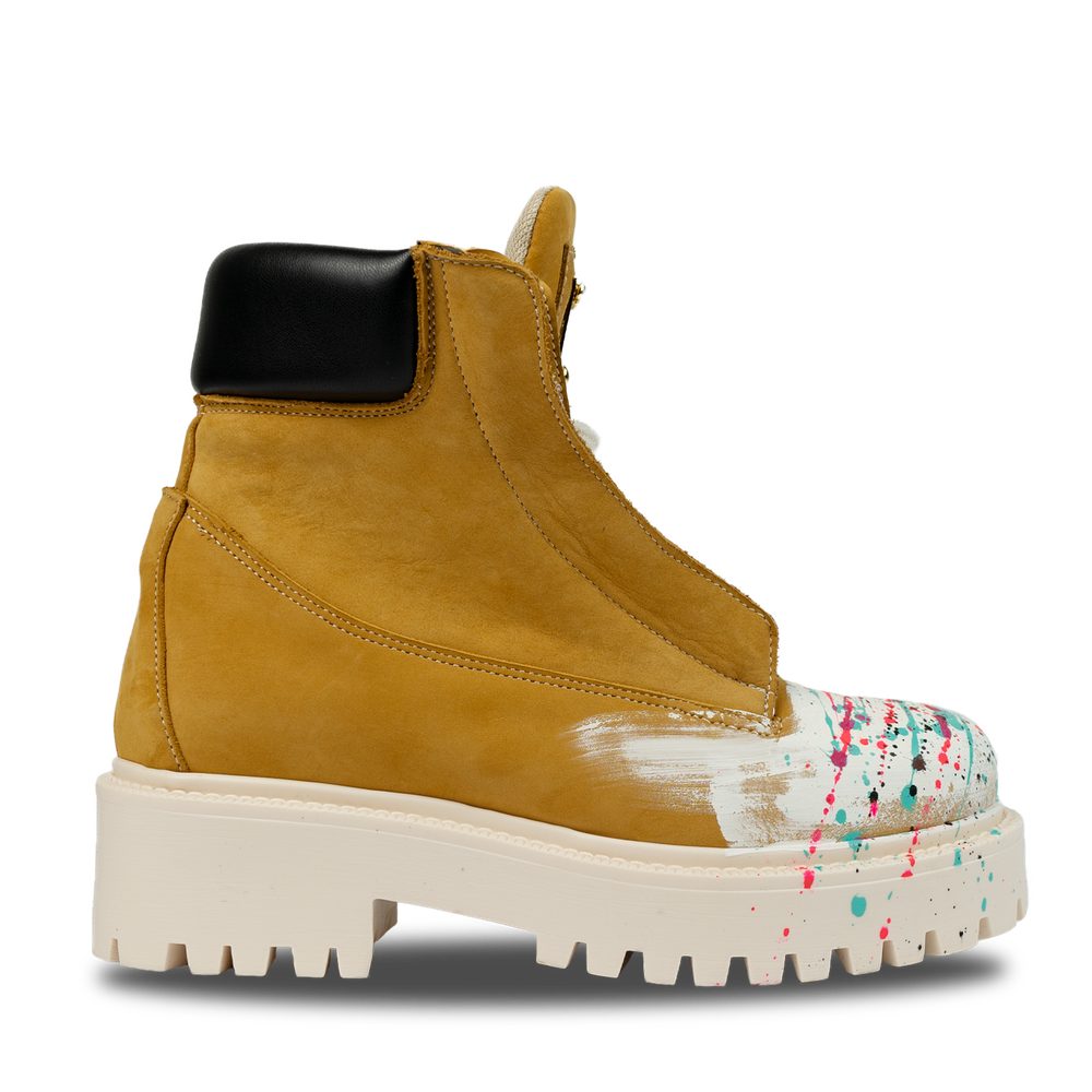 Starboot – Beige Handmade Nabuk-Sneaker-CRISTIANZEROTRE