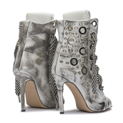 RUSH – Silver Distressed Leather