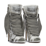 RUSH – Silver Distressed Leather