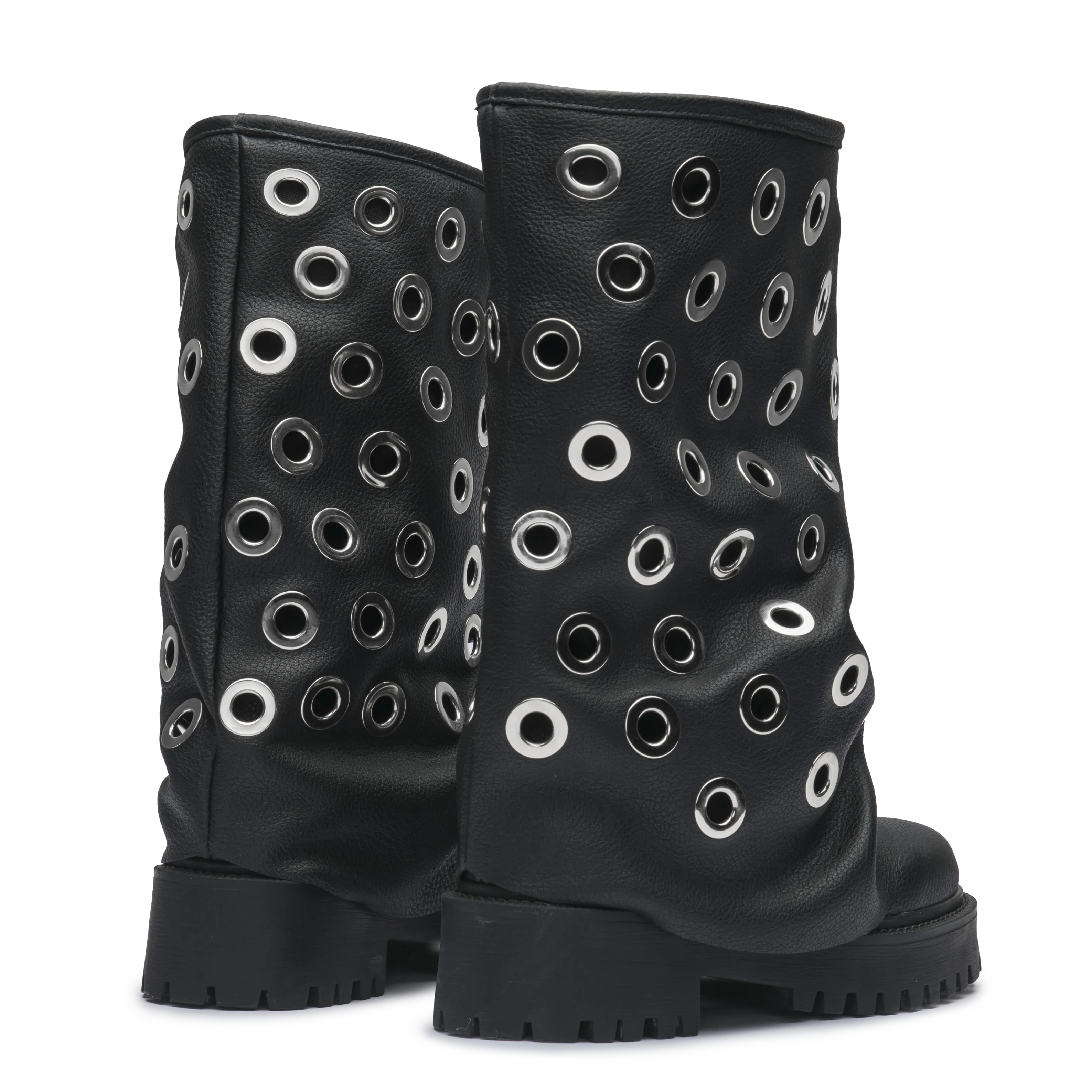 CHUNKY – Black Silver Giant Eyelets Edition