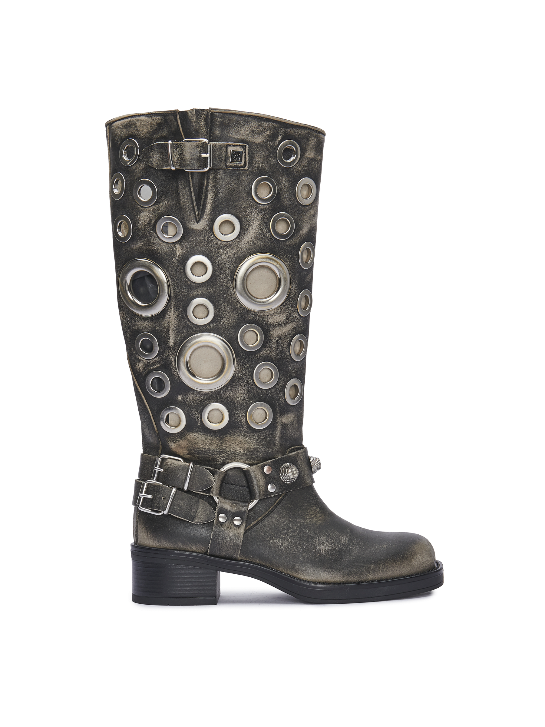 SOVEREIGN – Washed Black Leather