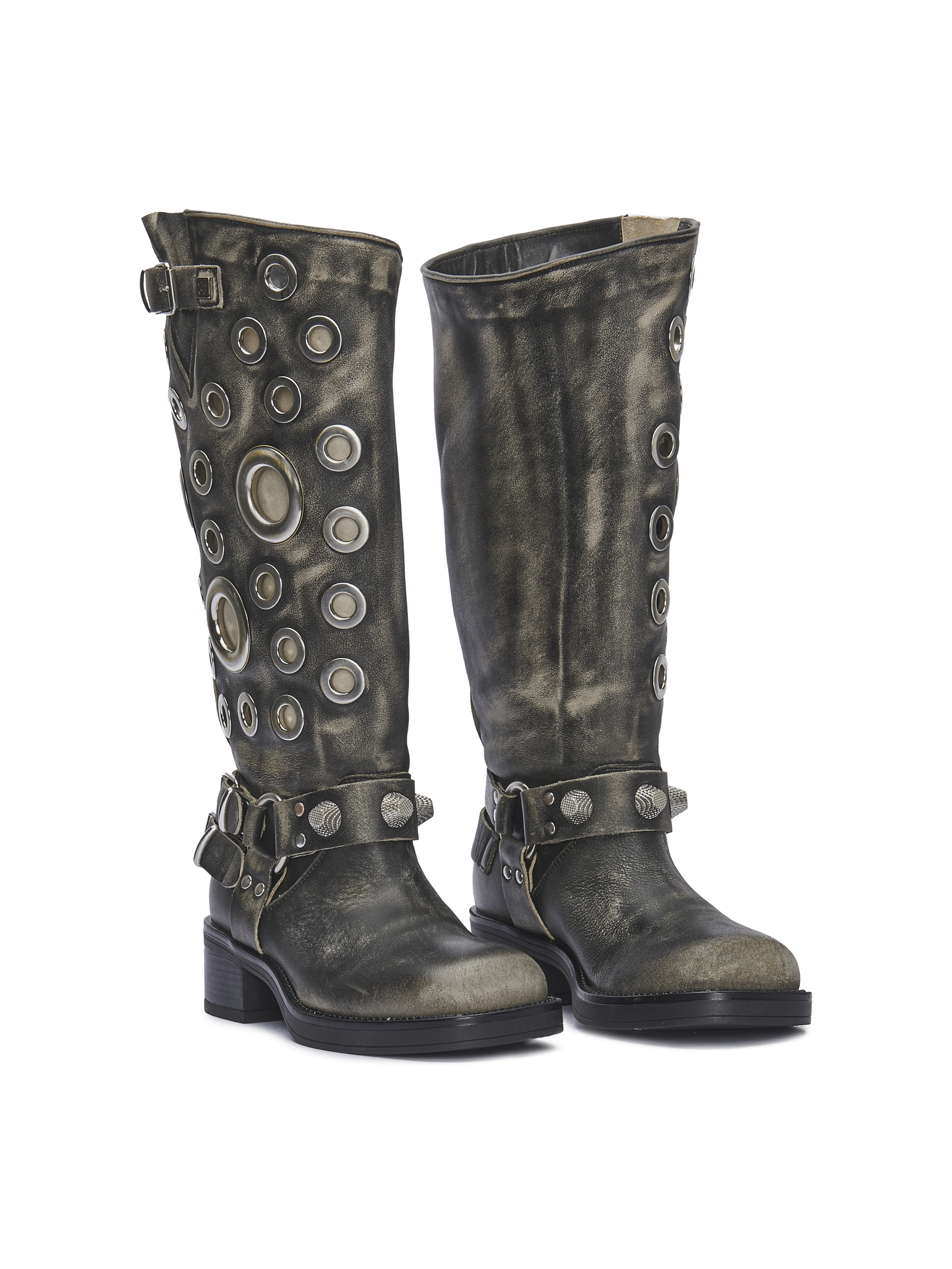 SOVEREIGN – Washed Black Leather