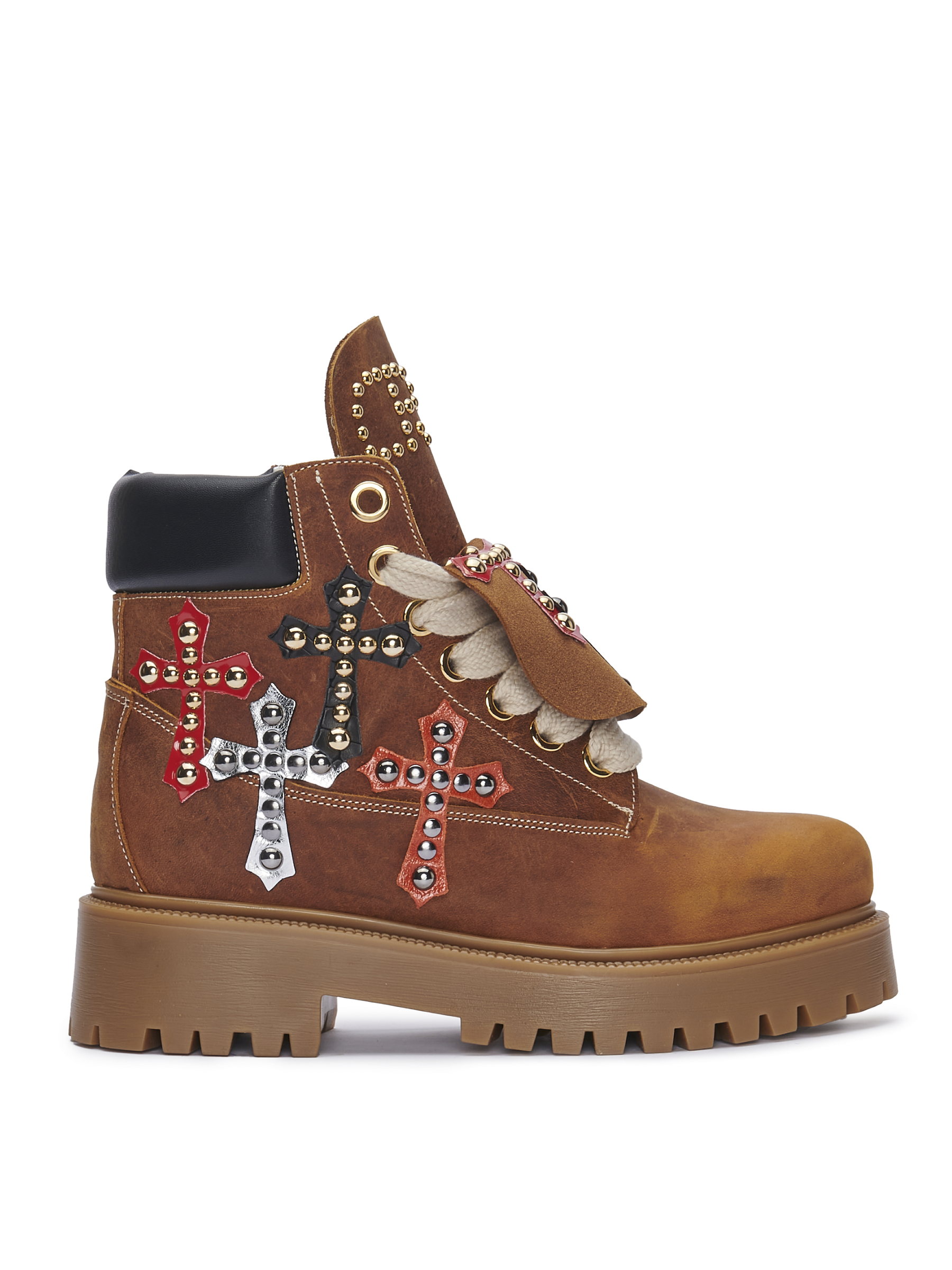 STARBOOT CUSTOM – Studded Cross Leather