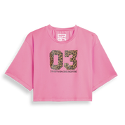 Pink Cropped 03 Leopard T-Shirt